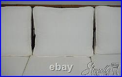 61129EC PANAMA JACK Rattan Sofa w. White Cushions