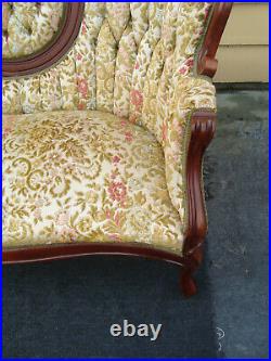 61247 KIMBALL Victorian Mahogany Sofa Loveseat Chair
