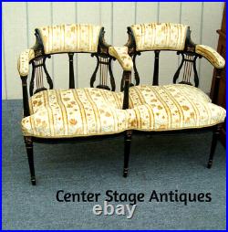 62247 RARE Antique Victorian Settee Loveseat Couch Sofa Chair