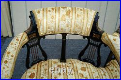 62247 RARE Antique Victorian Settee Loveseat Couch Sofa Chair