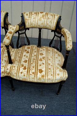 62247 RARE Antique Victorian Settee Loveseat Couch Sofa Chair