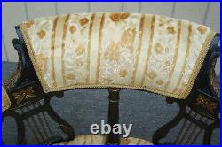 62247 RARE Antique Victorian Settee Loveseat Couch Sofa Chair