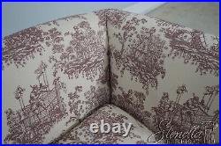 62317EC Quality Toile Upholstered Chaise Lounge