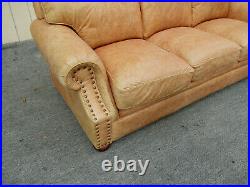 62497 ETHAN ALLEN Leather Sofa Couch SUPER COMFORTABLE