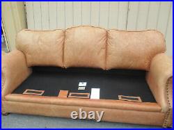 62497 ETHAN ALLEN Leather Sofa Couch SUPER COMFORTABLE