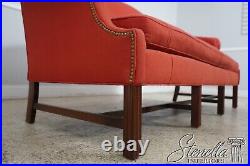 62682EC HICKORY CHAIR CO Chippendale Style Camelback Stretcher Base Sofa