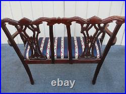 62900 Mahogany Chippendale Settee Loveseat Sofa Couch