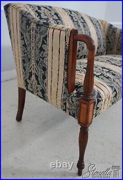 62951EC Pair SOUTHWOOD Sheraton Style Newly Upholstered Loveseats