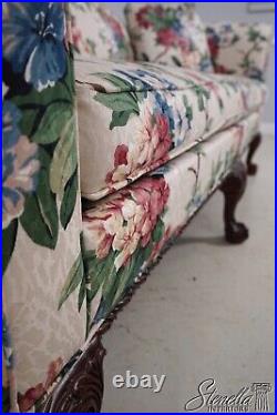 62982EC HICKORY CHAIR CO Ball & Claw Chippendale Floral Sofa