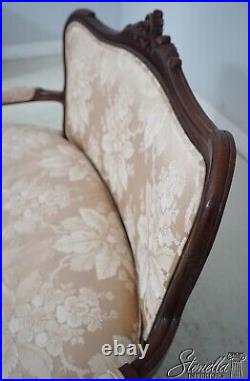 63381EC/82EC Pair CENTURY French Louis XV Style Upholstered Settees
