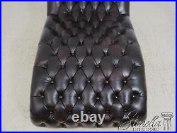 63556EC English Style Tufted Leather Chesterfield Chaise Lounge