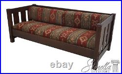 63674EC STICKLEY Mission Style Eastwood Oak Settee Sofa