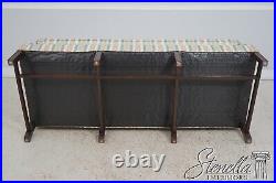 63830EC Quality Striped Upholstered Camelback Chippendale Sofa