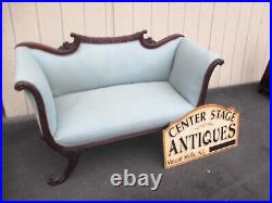 64043 Antique Mahogany Settee Loveseat Sofa Couch