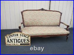 64122 Antique Victorian Walnut Sofa Couch Loveseat