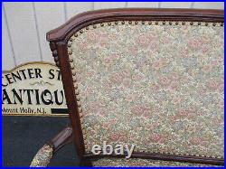 64122 Antique Victorian Walnut Sofa Couch Loveseat