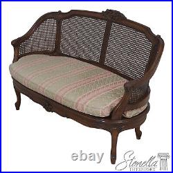 64794EC French Louis XV Cane Back Carved Settee