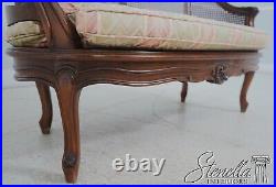 64794EC French Louis XV Cane Back Carved Settee