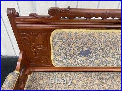 65227 Antique Eastlake Victorian Loveseat Sofa