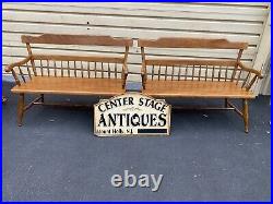 65775 ETHAN ALLEN Solid Maple Settee Sofa Bench Couch