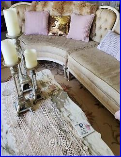 6 Pc French Provencal Sectional Sofa