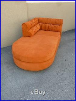 70's Mod Italian Suede And Lucite Fainting Couch Or Chaise Sexy Sexy Sexy