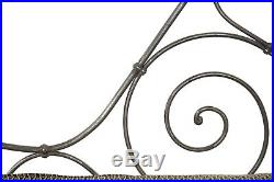 ANTIQUE DAYBED SOFA Chaise Lounge French Rustic Iron Upholstered Settee