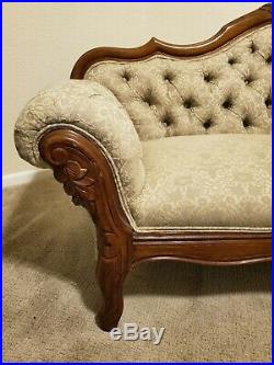 ANTIQUE ORIGINAL Victorian Carved Rosewood/Walnut Sofa Settee-Family Treasure