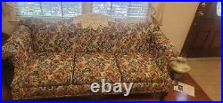 ANTIQUE Sofa Couch Fabric Redone. Origin Wood And Design