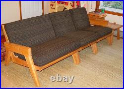 A. Brandt Vintage Sectional Couch Love Seat Ranch Oak MID Century