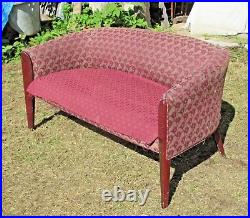 A Nice Small Size MID Century Modern 2 Seat Curved Back Settee
