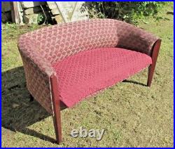 A Nice Small Size MID Century Modern 2 Seat Curved Back Settee