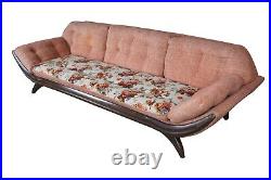 Adrian Pearsall Mid Century Modern Atomic Walnut Gondola Sofa Couch 96