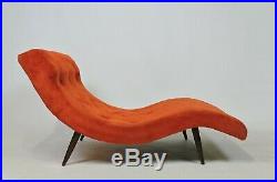 Adrian Pearsall Mid Century Modern Wave Chaise Lounge Chair Sofa Model 108-C