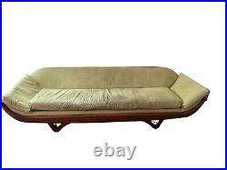 Adrian Pearsall Mid Century Walnut Gondola Sofa