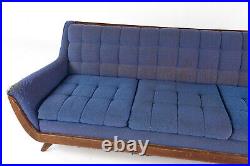 Adrian Pearsall Style Mid Century Norwalk Walnut Sofa