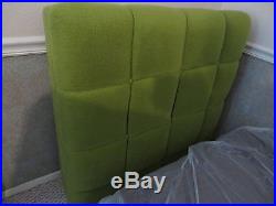 Adrian Pearsall Vintage Mid Century Modern Green Sofa Chair Ottoman-Pouf-Table