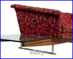 Amazing MID Century Danish Adrian Pearsall Sofa Walnut Frame Attached Table