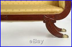 American Classical Style Mahogany Antique Sofa in New York taste, 19th Century