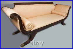 American Classical Style Mahogany Settee Sofa