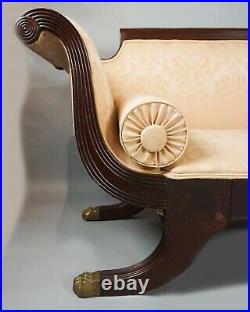 American Classical Style Mahogany Settee Sofa