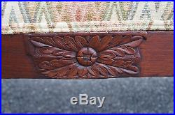 American Empire Antique Walnut Carved Sofa 87 Victorian Claw Feet 19th C. Ships