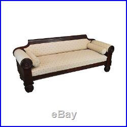 American Empire Period Antique Mahogany Sofa