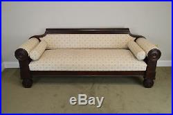 American Empire Period Antique Mahogany Sofa