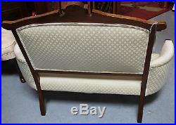 American Victorian Eastlake Parlor Set Settee and Rocking Chair