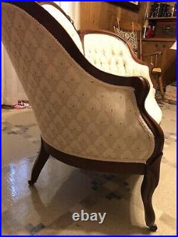 Antique 1800's Victorian French Style Loveseat/Settee