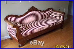 Antique 1800s American Empire Settee Sofa Couch-pick Up Only