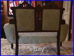 Antique 1800s East Lake Victorian Settee Love Seat