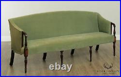 Antique 18th Century American Mahogany Sheraton Period Sofa