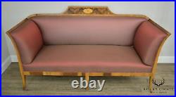 Antique 19th Century Biedermeier Style Inlaid Sofa